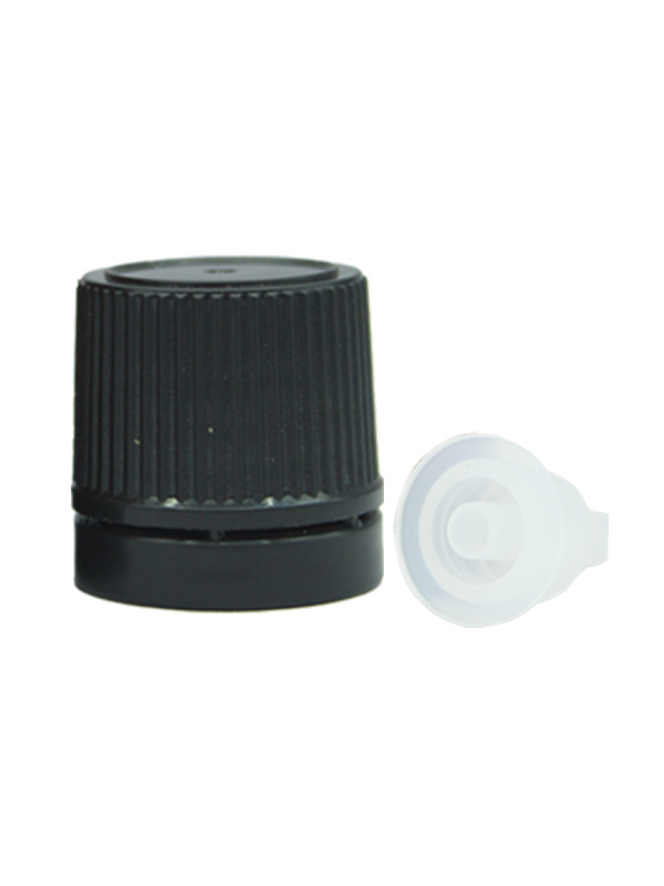 18MM - Type 3 - Black-Dropper Cap with Small Hole Dropper Set